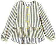 sweet toddler girls ruffle casual button down: stylish girls' clothing for every occasion logo