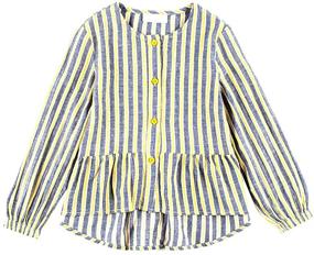 img 4 attached to Sweet Toddler Girls Ruffle Casual Button Down: Stylish Girls' Clothing for Every Occasion