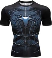 rongandhe super hero compression quick drying zz short cy028 l - enhanced performance and fast dry technology logo
