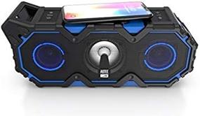 img 2 attached to 🔊 Altec Lansing Super LifeJacket Jolt - Waterproof, Snowproof, Shockproof Speaker with Lights, Built-in Qi Wireless Charger, 30 Hour Battery Life, Blue (Floatable)