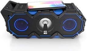 img 4 attached to 🔊 Altec Lansing Super LifeJacket Jolt - Waterproof, Snowproof, Shockproof Speaker with Lights, Built-in Qi Wireless Charger, 30 Hour Battery Life, Blue (Floatable)