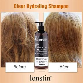 img 2 attached to 💦 Hair Hydration Solution: lonstin Moroccan Argan Oil Shampoo - Moisture & Repair for All Hair Types