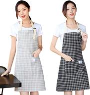 👨 versatile cotton adjustable apron with pockets for women, kids, and men - the perfect cute chef cooking apron logo