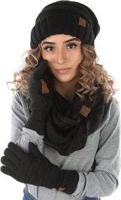 img 1 attached to Oversized Beanie Glove Scarf Bundle Outdoor Recreation in Climbing