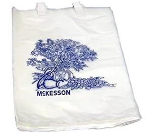 img 2 attached to 🛏️ Mckesson Bedside Bag Medi-pak - White with Blue Floral Print - 7 X 11-1/2 Inch - Polyethylene (Box of 100): Convenient Bedside Storage Solution