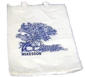 img 3 attached to 🛏️ Mckesson Bedside Bag Medi-pak - White with Blue Floral Print - 7 X 11-1/2 Inch - Polyethylene (Box of 100): Convenient Bedside Storage Solution