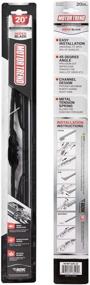 img 4 attached to 🚘 Motor Trend WP120 - High Performance Aerodynamic Wiper Blade - Silent, Durable, and Streak-Free - 20 Inches
