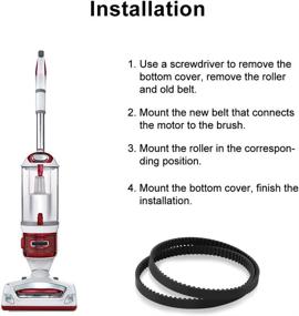 img 1 attached to 🧹 LANMU Vacuum Belts Replacement for Shark Rotator NV500, NV501, NV502, NV503, NV505, NV500W Lift-Away Vacuum Cleaner (2 Pack)