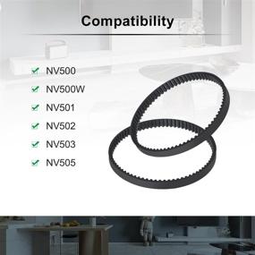 img 3 attached to 🧹 LANMU Vacuum Belts Replacement for Shark Rotator NV500, NV501, NV502, NV503, NV505, NV500W Lift-Away Vacuum Cleaner (2 Pack)