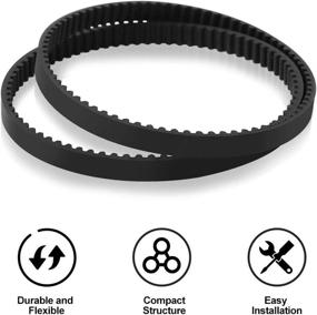 img 2 attached to 🧹 LANMU Vacuum Belts Replacement for Shark Rotator NV500, NV501, NV502, NV503, NV505, NV500W Lift-Away Vacuum Cleaner (2 Pack)