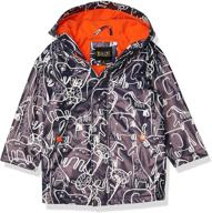 💦 stylish and protective: ixtreme little hooded waterproof slicker boys' clothing logo