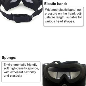 img 2 attached to Anyoupin Motorcycle Goggles Removable Black