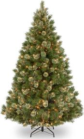 img 3 attached to 7.5ft Wispy Willow Grande Medium Christmas Tree with 750 Clear Lights, Hinged - National Tree (WOG1-308-75)