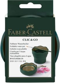 img 3 attached to 🎨 Faber-Castell Clic &amp; Go Water Cup for Artists - Dark Green