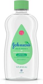 img 4 attached to 👶 Johnson's Baby Johnson & Johnson Baby Oil: Aloe Vera & Vitamin E | Multicolor | 14 fl oz – Nourishing Care for Your Baby's Skin!