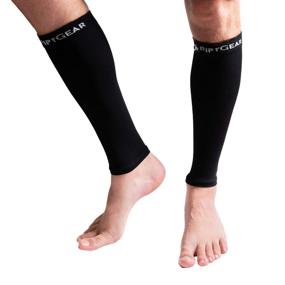 img 4 attached to RiptGear Calf Compression Sleeves: Graduated Compression Leg Support for Women and Men