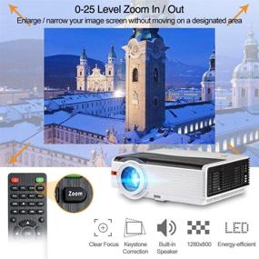 img 2 attached to High Brightness LCD Digital Video Projector - 1080P, 6200 Lumens, Perfect for Home Theater & Outdoor Use, HDMI USB VGA Compatible, Long Lamp-life, HiFi Speaker - Buy Now!
