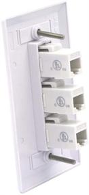 img 3 attached to 🔌 VICTEK Кат6 RJ45 Розетка Ethernet - 3 порта женских разъемов для разъема Ethernet на стене