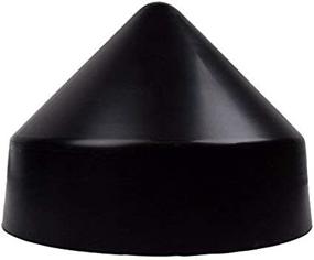 img 4 attached to 🔘 8 Inch Round Cone Black XCEL Polyethylene Dock Piling Cap