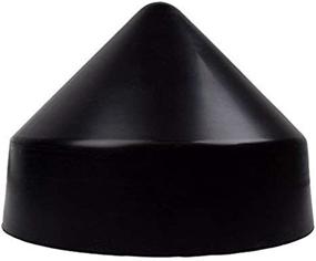 img 3 attached to 🔘 8 Inch Round Cone Black XCEL Polyethylene Dock Piling Cap