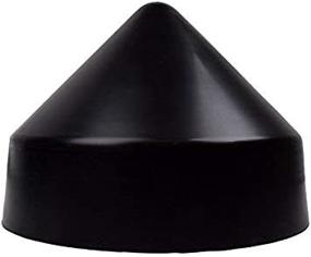img 1 attached to 🔘 8 Inch Round Cone Black XCEL Polyethylene Dock Piling Cap