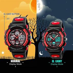 img 1 attached to Kids Digital Sport Watch: Waterproof Outdoor Watches for 👧 Boys and Girls with Alarm Stopwatch - Quartz Wrist Watch