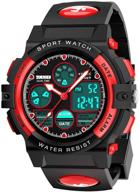 kids digital sport watch: waterproof outdoor watches for 👧 boys and girls with alarm stopwatch - quartz wrist watch logo