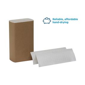 img 2 attached to 📦 Pacific Blue Basic Multifold Paper Towels (Formerly Acclaim) by GP PRO (Georgia-Pacific), White, 20204, 250 Towels/Pack, 16 Packs/Case, (Case of 16 Packs, 250/Pack)