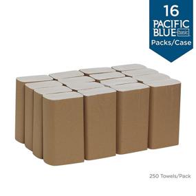 img 1 attached to 📦 Pacific Blue Basic Multifold Paper Towels (Formerly Acclaim) by GP PRO (Georgia-Pacific), White, 20204, 250 Towels/Pack, 16 Packs/Case, (Case of 16 Packs, 250/Pack)