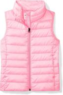 🧥 water-resistant packable puffer vest for girls - amazon essentials logo