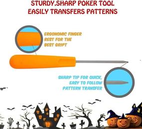 img 3 attached to 🎃 Premium 12-Piece Pumpkin Carving Tool Set – Heavy-duty Stainless Steel Kit with Storage Carrying Case – Ideal Carving Knife for Pumpkin Halloween Decor (Yellow, 12-pack)