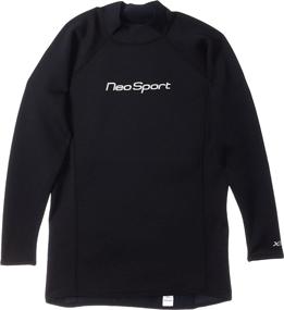 img 3 attached to NeoSport Wetsuits Men's XSPAN Long Sleeve Shirt: The Ultimate Comfort and Performance for Water Sports Enthusiasts