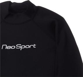 img 1 attached to NeoSport Wetsuits Men's XSPAN Long Sleeve Shirt: The Ultimate Comfort and Performance for Water Sports Enthusiasts