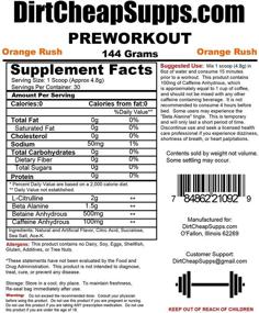 img 1 attached to Предтренировочные порции DirtCheapSupps Orange