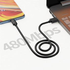 img 2 attached to 💪 Premium 3 Pack USB C to USB A Cable for Fast Charging - CableCreation 4ft, 56K Ohm Resistance, Compatible with Galaxy S8 S9 S10 S20, Pixel 3XL 2XL, and More - 1.2M/Black