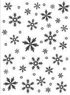 darice 1215-58 embossing folder - snowflake background design - 4.25 x 5.75-inch logo