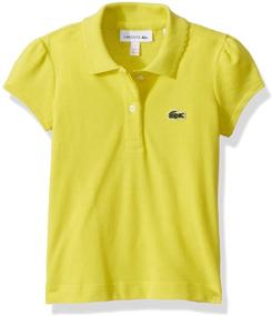 img 1 attached to 👚 Lacoste Girls Short Sleeve Piqué Polo Shirt - Classic Style