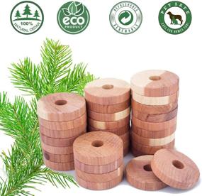 img 3 attached to 👚 ACMETOP Aromatic Cedar Blocks: 100% Natural Cedar Balls Hangers for Effective Clothes Storage (30 Pack)