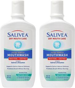img 4 attached to Salivea Dry Mouth Mouthwash with Xylitol 16oz: Double Pack for Effective Relief