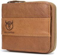 💼 premium leather zipper wallet with rfid blocking - perfect men's accessory logo