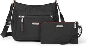 img 4 attached to Baggallini Uptown Bagg Wristlet Black Women's Handbags & Wallets in Crossbody Bags