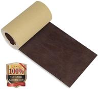 🛋️ premium leather repair patch kit: 4 x 50 inches, 6 sizes, 75 colors | easy-to-use self-adhesive tape for couches, furniture, car seats, bags, and jackets (crazy horse) logo