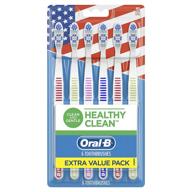 best deal on oral-b healthy clean toothbrushes - 6 count with medium bristles and assorted colors logo