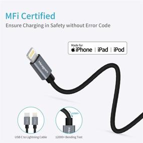 img 1 attached to 🚗 Meagoes 20W быстрая зарядка для автомобиля через USB C с кабелем MFi Certified Type C to Lightning - быстрая зарядка для iPhone 13/12/Pro Max/Mini/11/XS/XR/X/8 Plus/SE/iPad Mini 5/Air 3