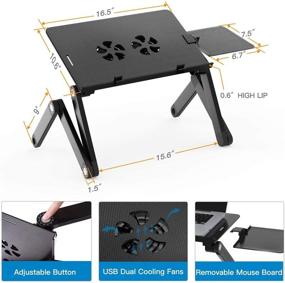 img 2 attached to Portable Adjustable Stand Laptop Multifunction