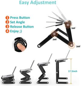 img 3 attached to Portable Adjustable Stand Laptop Multifunction