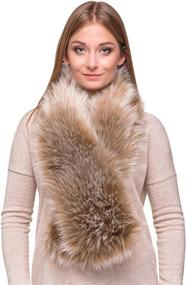 img 4 attached to 🧣 Futrzane Faux Fur Scarf for Women - Women's Accessories for Scarves & Wraps