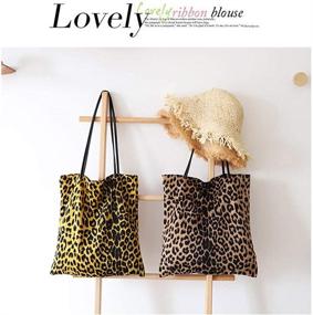 img 3 attached to 🐆 Leopard Print Shoulder Handbag Satchel for Women's Handbags & Wallets in Satchels on Monday