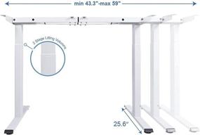 img 2 attached to 🖥️ Yoogu Electric Dual Motor Height Adjustable Standing Desk Frame with 3 Memory Controller – Ideal for Home and Office Use