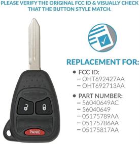 img 1 attached to Бесключевой пульт дистанционного управления Keyless2Go 3 кнопки OHT692427AA 🔑 для замены бесключевого входа в автомобиль